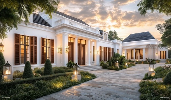 Historic event venue and dining at The Parade House with elegant architecture and charming ambiance